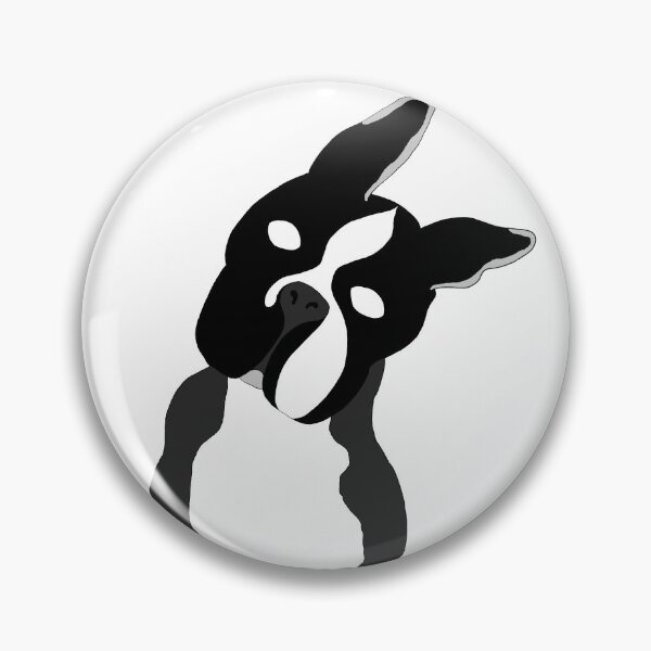 Item preview, Boston Terrier Head Tilt (Black & White) designed and sold by Leishspence.