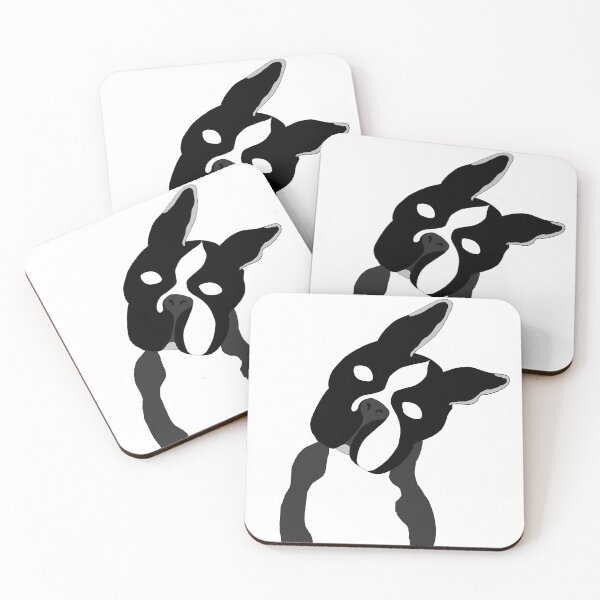 Item preview, Boston Terrier Head Tilt (Black & White) designed and sold by Leishspence.