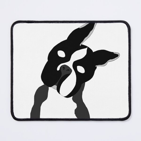 Item preview, Boston Terrier Head Tilt (Black & White) designed and sold by Leishspence.