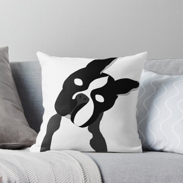 Item preview, Boston Terrier Head Tilt (Black & White) designed and sold by Leishspence.