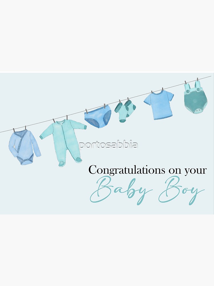 Newborn Baby Boy Congratulations