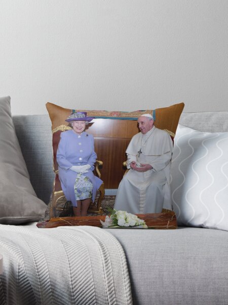 Item preview, Her Majesty Queen Elizabeth II and His Holiness Pope Francis Vatican - Pro Photo designed and sold by Picturestation.