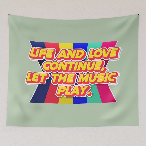 Item preview, life and love continue designed and sold by NotesForMusic.