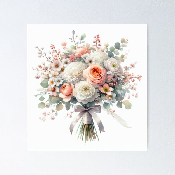 Aperçu de l'œuvre Bouquet de mariage. créée et vendue par growing-mom.
