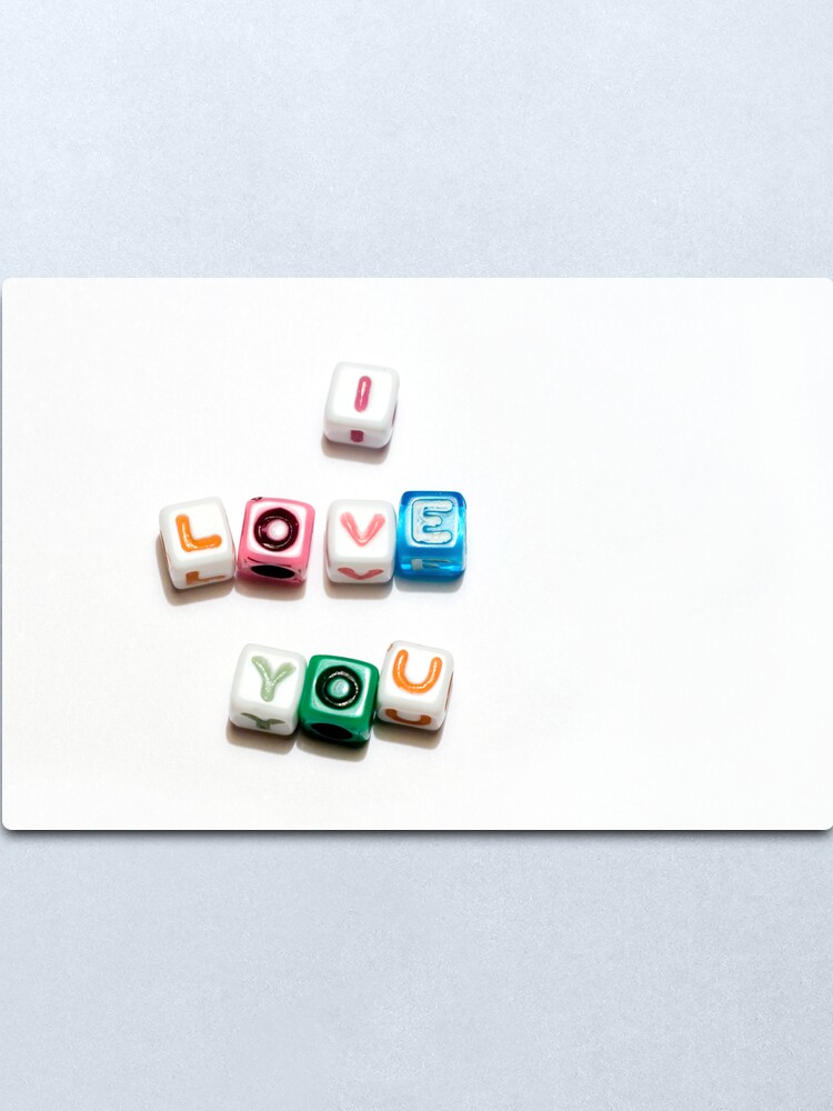 Alternate view of I love you! Metal Print