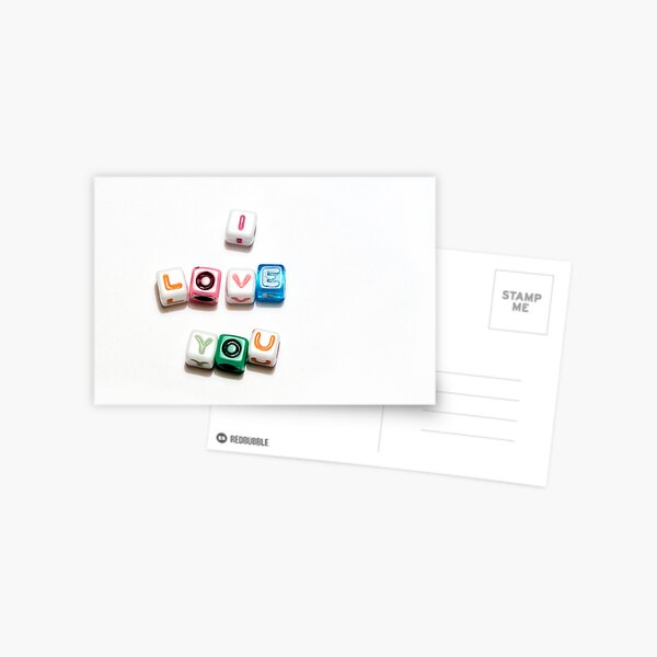 I love you! Postcard