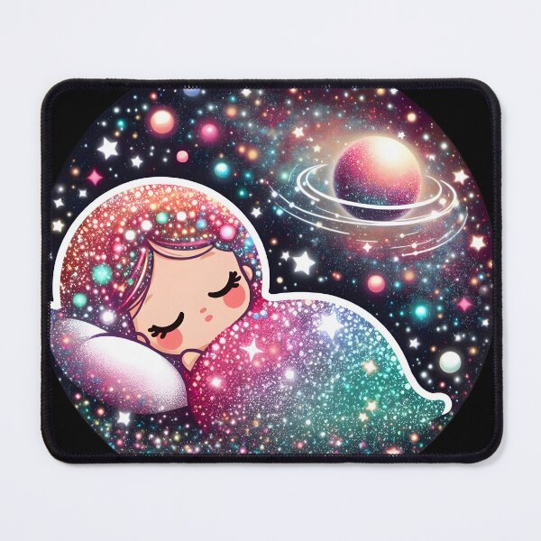 Item preview, Celestial Reverie: A Child's Dance Amidst Galaxies designed and sold by AI-Only Creations.