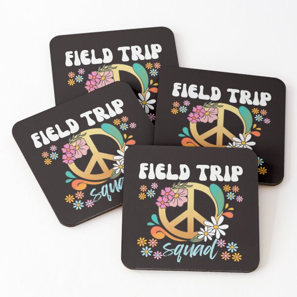 Item preview, Fun Retro Field Trip Squad Peace Hippie Flowers Faculty  designed and sold by MagicSD Designs.