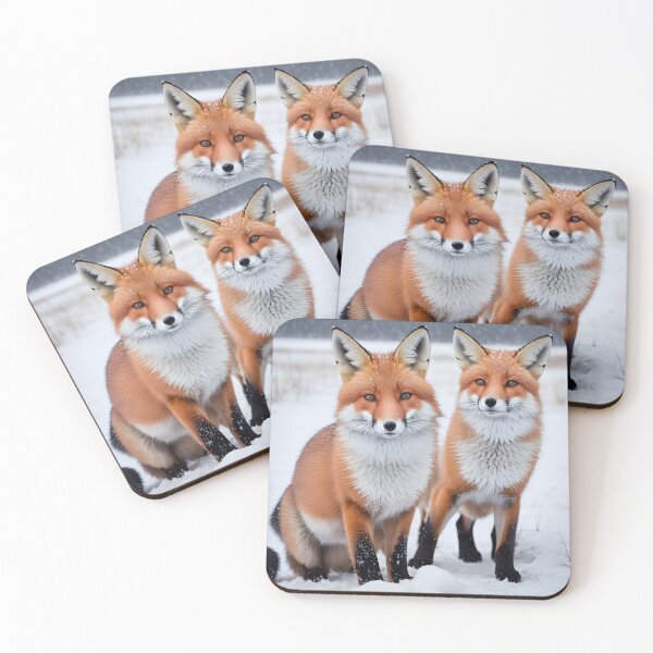 Item preview, Twin Foxes in the Snow designed and sold by profithawk.