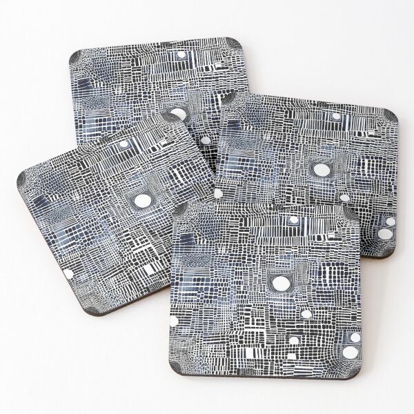 Item preview, Abstract Deep Blue Black Pattern designed and sold by Snifferius.