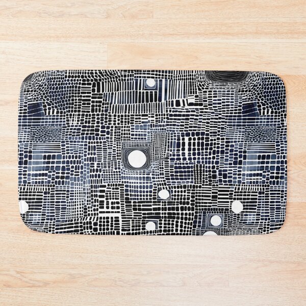Item preview, Abstract Deep Blue Black Pattern designed and sold by Snifferius.