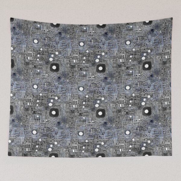 Item preview, Abstract Deep Blue Black Pattern designed and sold by Snifferius.