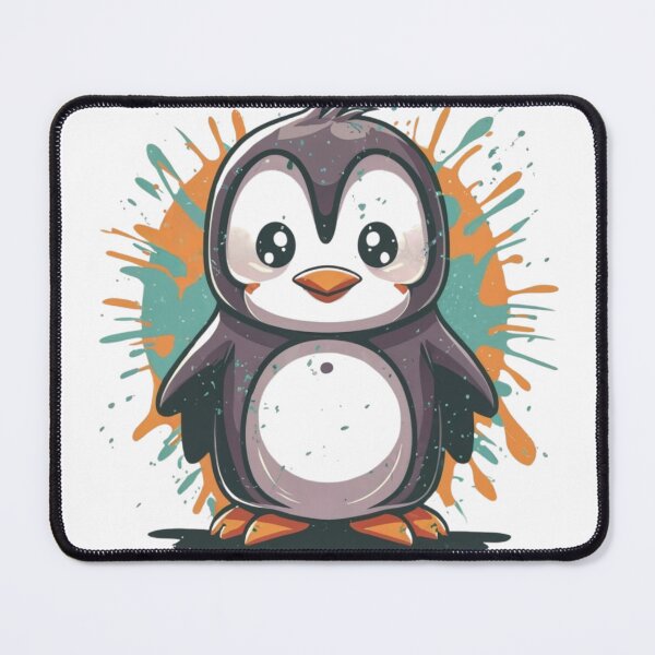 Item preview, Cute Penguin Rustic Splatter designed and sold by TugForkFinds.