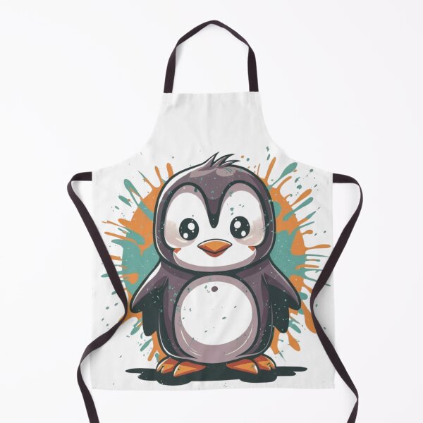 Item preview, Cute Penguin Rustic Splatter designed and sold by TugForkFinds.