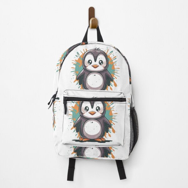 Item preview, Cute Penguin Rustic Splatter designed and sold by TugForkFinds.