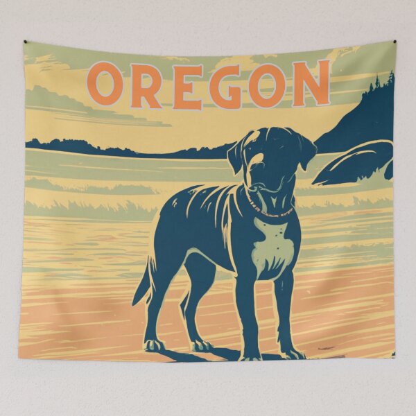 Item preview, Labrador Retriever On The Beach Oregon Coast designed and sold by OregonsOwn.