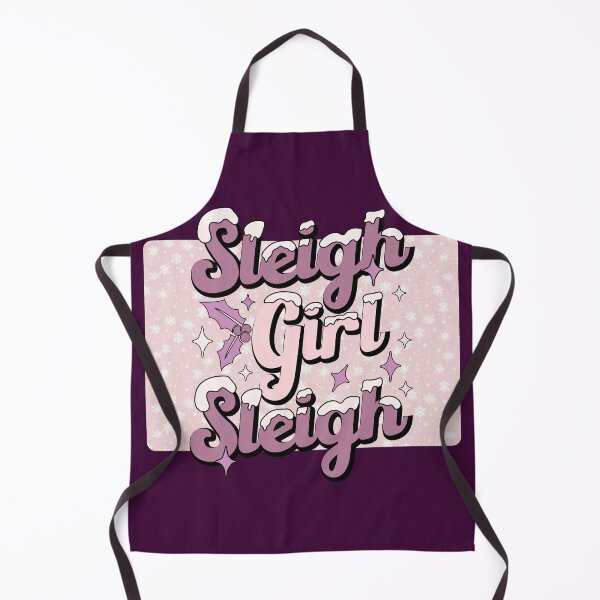Aperçu de l'œuvre Sleigh Girl Sleigh : plaisir festif dans un bonheur rose et violet créée et vendue par s-n-s-designs.