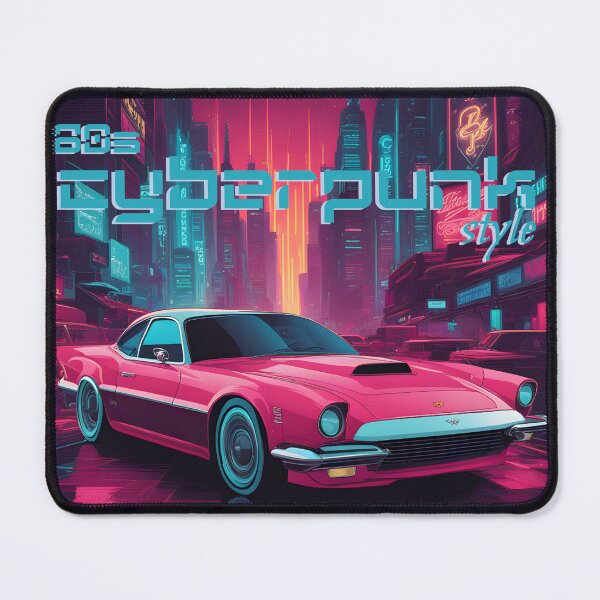 Item preview, Cyberpunk Fusion: 80s Color Palette Meets Classic 1960s Cars. designed and sold by aguia-est-123.