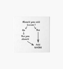 Add bacon funny Art Board