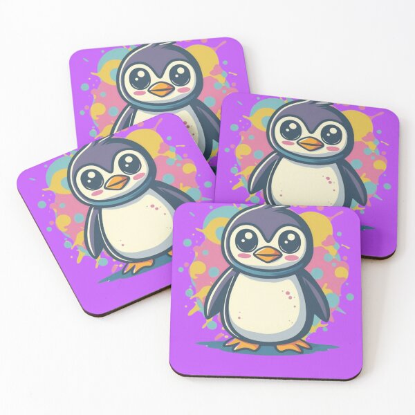 Item preview, Cute Penguin Colorful Paint designed and sold by TugForkFinds.