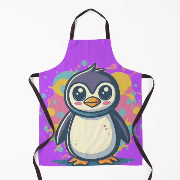Item preview, Cute Penguin Colorful Paint designed and sold by TugForkFinds.