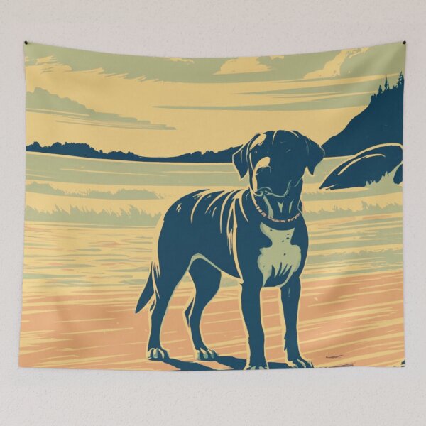 Item preview, Labrador Retriever On The Beach In Oregon designed and sold by OregonsOwn.