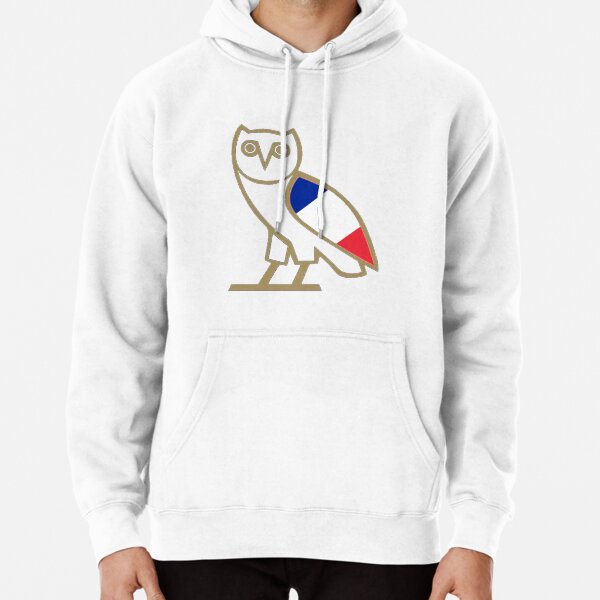 White and discount gold ovo hoodie