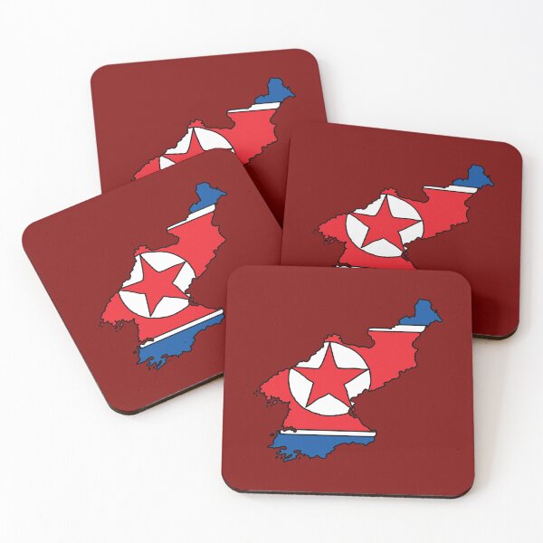 Item preview, North Korea country shape flag designed and sold by Rachael Taylor.