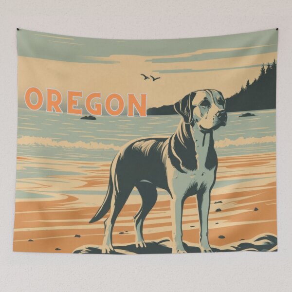 Item preview, Labrador Retriever On The Oregon Coast Beach designed and sold by OregonsOwn.