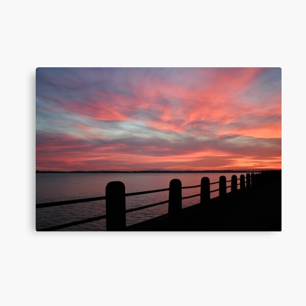 Sunset over Charleston Harbor Canvas Print