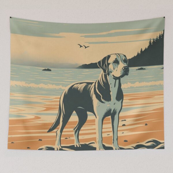 Item preview, Labrador Retriever On The Beach In Oregon designed and sold by OregonsOwn.