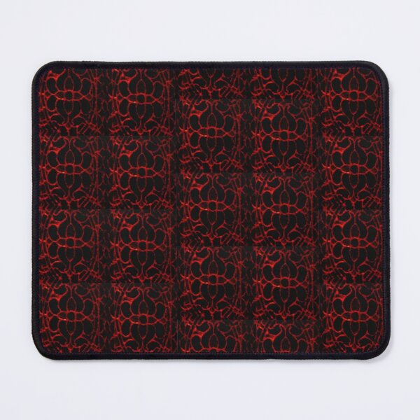Item preview, Flame Red Abstract Gothic Lace Floral Stained Glass Window  designed and sold by kattakitty.