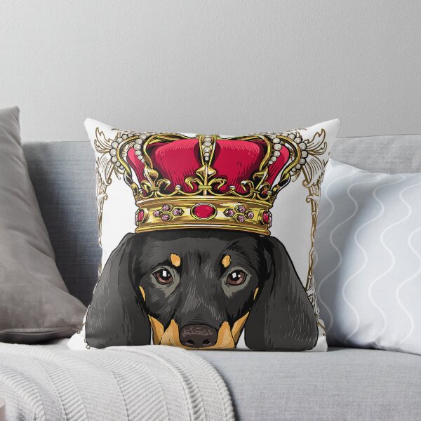 Item preview, King Dachshund Wearing CrownQueen Dachshund Dog designed and sold by LisaBarrios56.