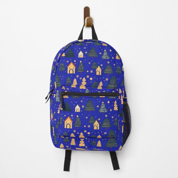 Item preview, Christmas Trees Seamless Cartoon Pattern Blue Azure background designed and sold by Sototos® ⭐⭐⭐⭐⭐.