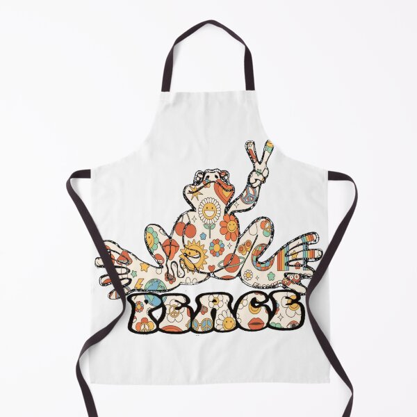 Item preview, Retro Flower Power Peace Frog designed and sold by natnat7w.