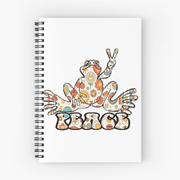Item preview, Retro Flower Power Peace Frog  designed and sold by natnat7w.