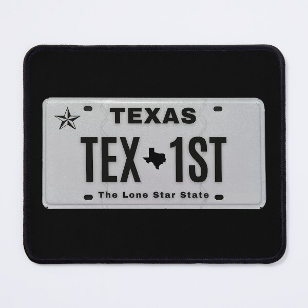 Item preview, TEX 1ST Texas Vanity Plate designed and sold by GFamilyC.