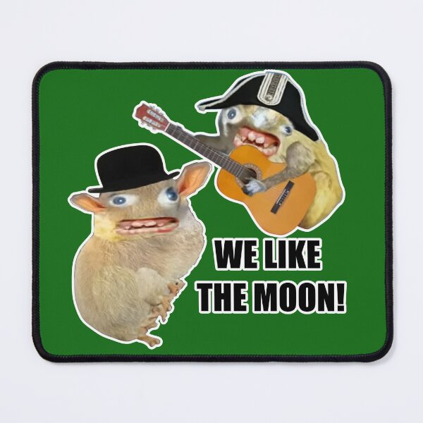 Item preview, Spongmonkeys "We Like the Moon"  designed and sold by Eclectica-Lydia.