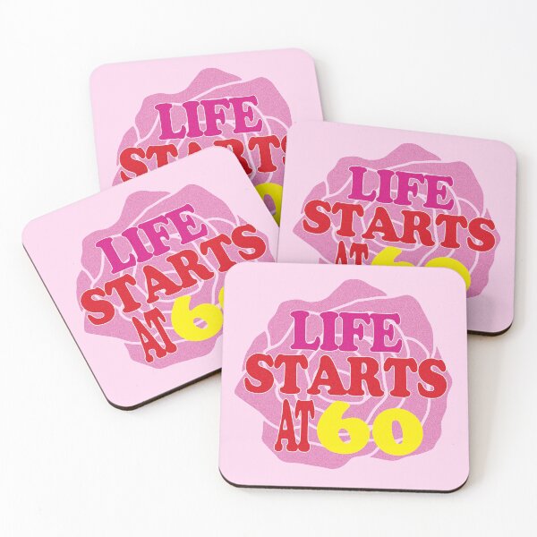 Item preview, Happy 60th Birthday - Life starts at 60  designed and sold by EunsooLee.