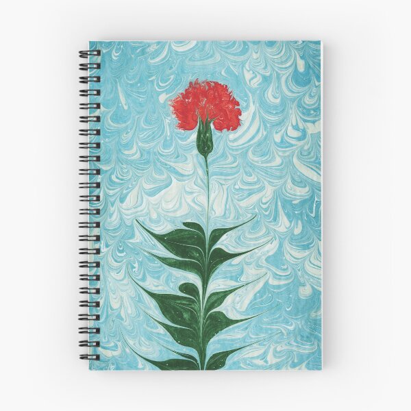 Item preview, Watercolor marbled red carnation designed and sold by 2drop.