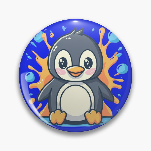 Item preview, Cute Penguin Colorful Paint Splatter designed and sold by TugForkFinds.