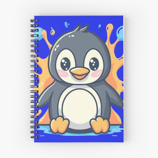 Item preview, Cute Penguin Colorful Paint Splatter designed and sold by TugForkFinds.
