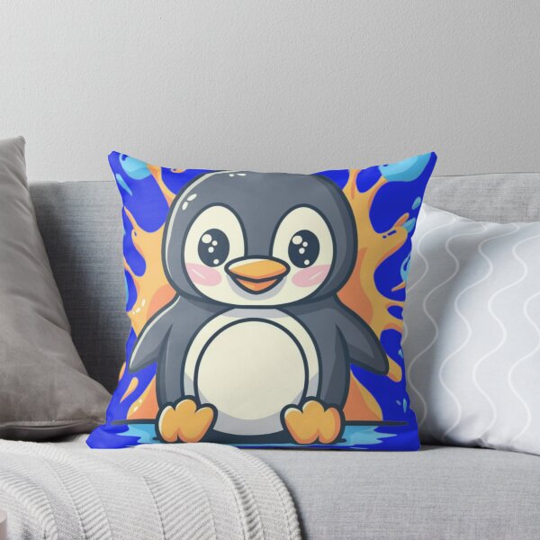Item preview, Cute Penguin Colorful Paint Splatter designed and sold by TugForkFinds.