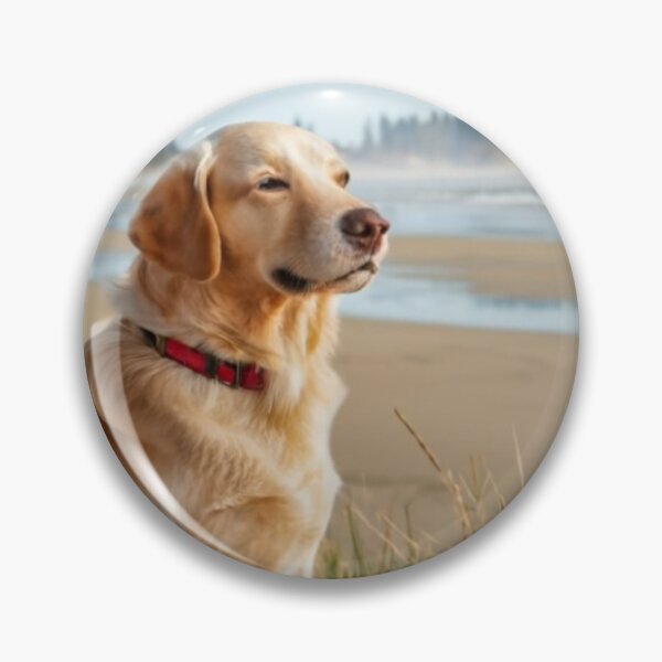 Item preview, Golden Retriever On The Oregon Coast Beach designed and sold by OregonsOwn.