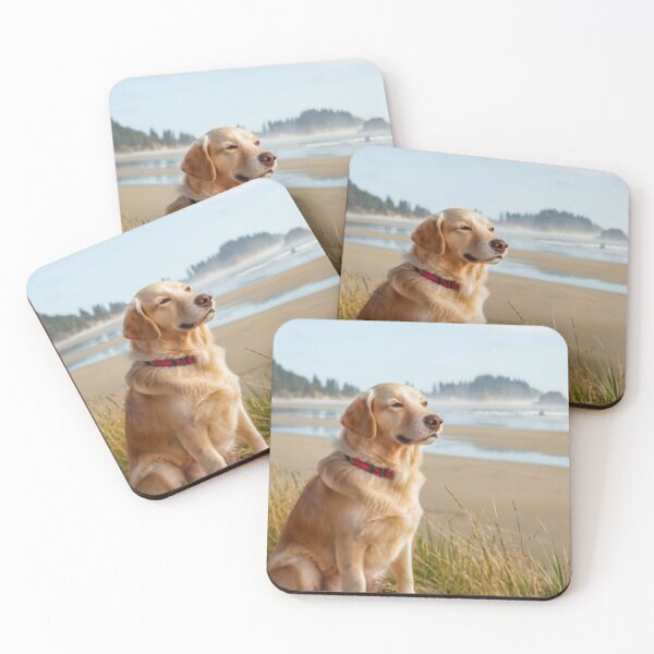Item preview, Golden Retriever On The Oregon Coast Beach designed and sold by OregonsOwn.