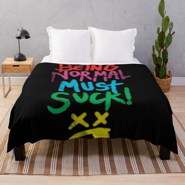 Item preview, Being Normal Must Suck Quote Typography Graffiti designed and sold by FriskySloths.