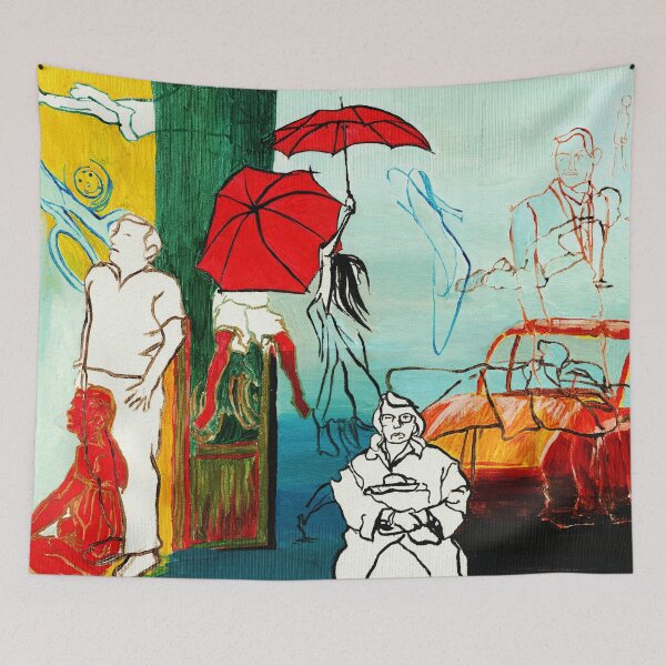 Item preview, Composition Painting - Umbrella girl with woman  designed and sold by CatarinaGarcia.