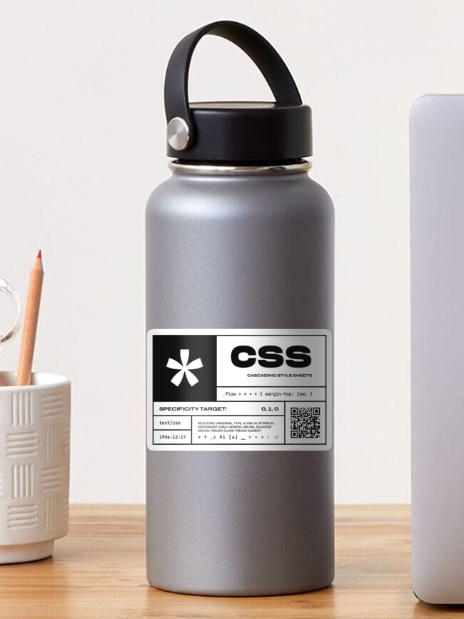 Thumbnail 1 of 3, Sticker, CSS Fact Sheet designed and sold by ckirknielsen.