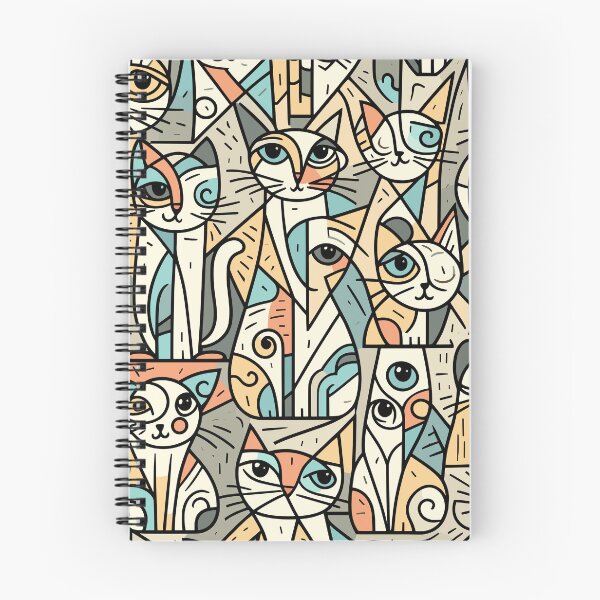 Item preview, Abstract Cats Pattern designed and sold by Ikibrai.