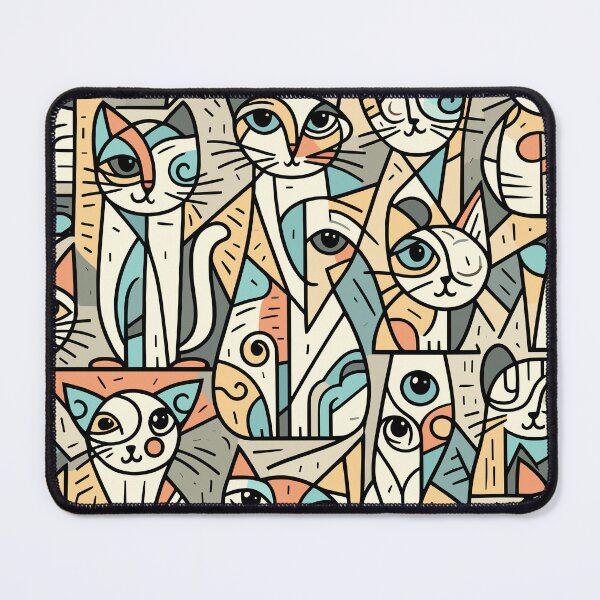 Item preview, Abstract Cats Pattern designed and sold by Ikibrai.